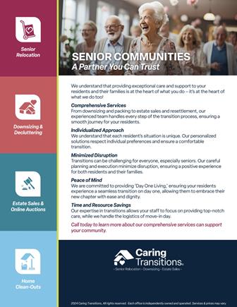 Information for Senior Communities