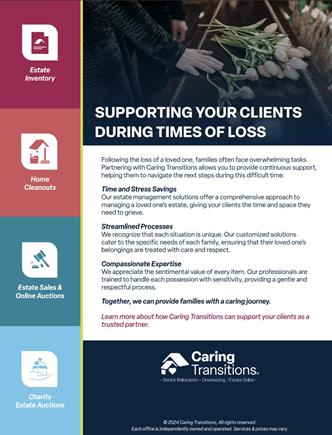 Information on Supporting your Clients During Times of Loss